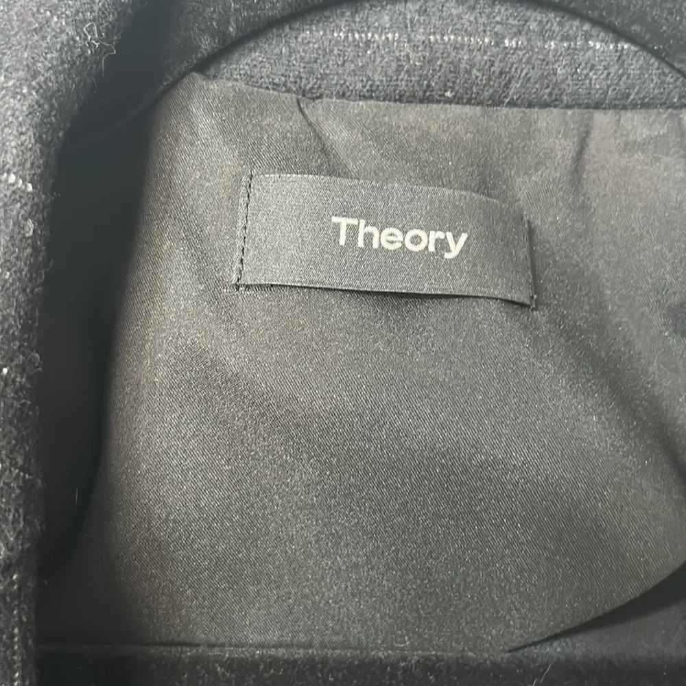 Theory Wool Blend pin stripped Blazer Size 8 - Picture 2 of 5